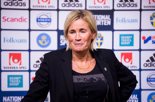 Damlandslagets assisterande förbundskapten Lilie Persson