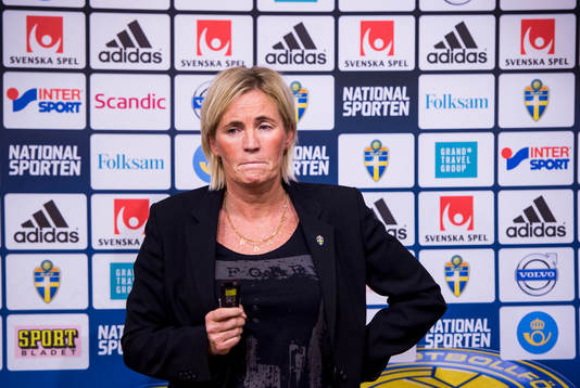 Damlandslagets assisterande förbundskapten Lilie Persson