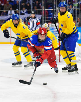 Rysslands Galina Skiba slänger sig