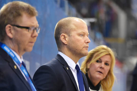 Sveriges förbundskapten Niclas Högberg i