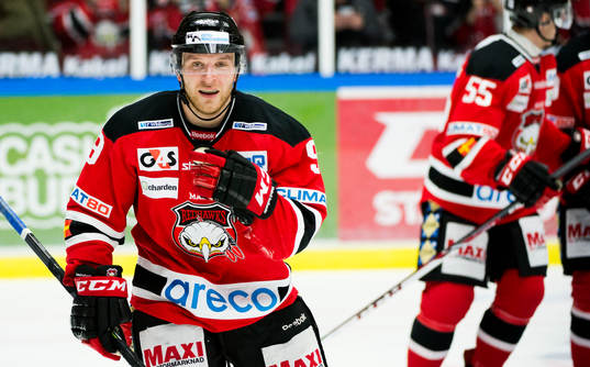 Malmö Redhawks Fredrik Storm jublar