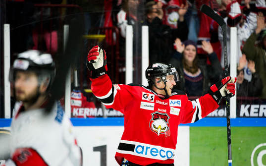 Malmö Redhawks Fredrik Storm jublar