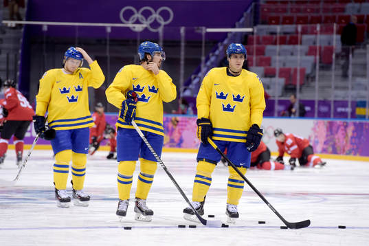 Sveriges Gabriel Landeskog, Sveriges Marcus Johansson och