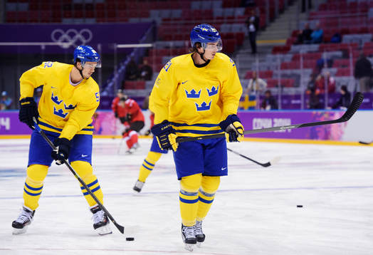 Sveriges Jonathan Ericsson och Loui Eriksson