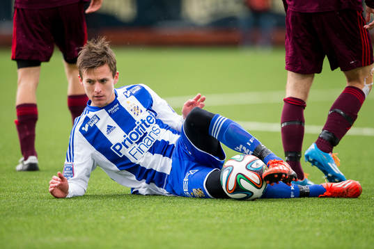 IFK Göteborgs Lasse Vibe liggande