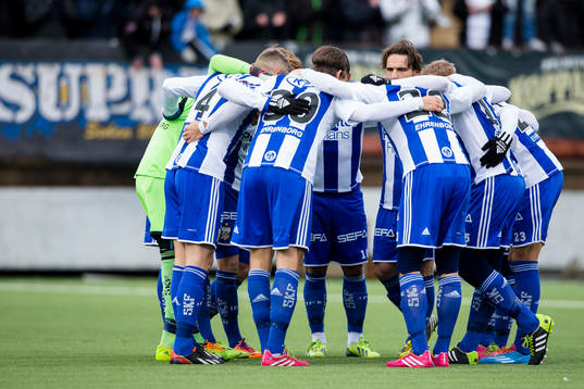 IFK Göteborg samlat innan träningsmatchen i fotboll
