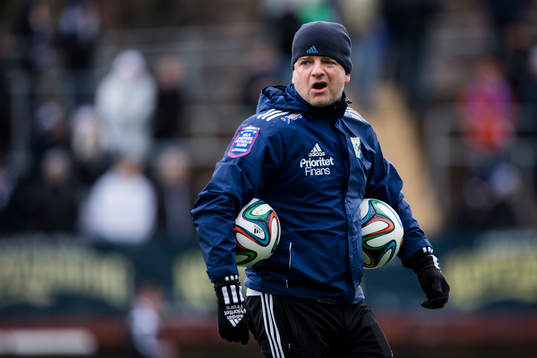 IFK Göteborgs assisterande tränare Magnus Edlund innan