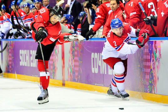 Schweiz Andres Ambuhl och Tjeckiens Marek Zidlicky