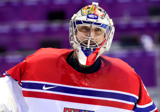 Tjeckiens målvakt Ondrej Pavelec