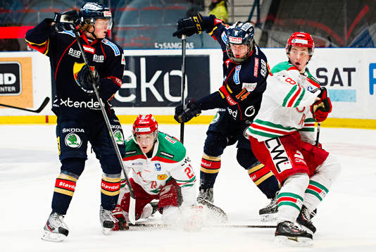 Djurgårdens Linus Arnesson och Adam Ollas Mattsson mot