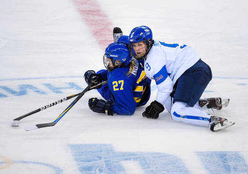 Sveriges Emma Nordin och Finlands Venla Hovi