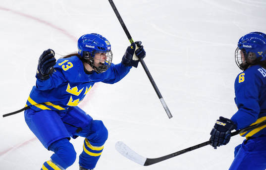 Sveriges Lina Wester jublar