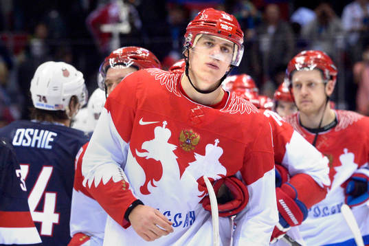 Rysslands Yevgeni Malkin deppar
