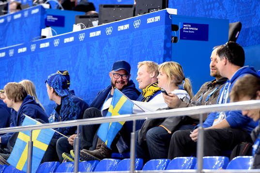 Svenska skicrosslandslaget med bl.a Victor Öhling Norberg