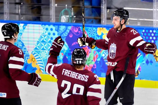 Lettlands Zemgus Girgensons (th) jublar