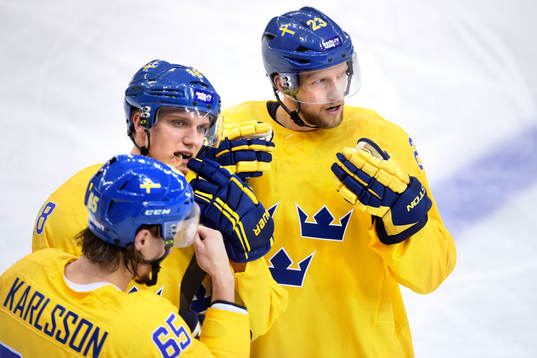 Sveriges Erik Karlsso, Jakob Silfverberg och Alexander