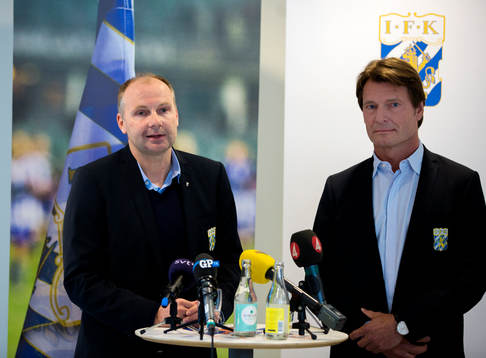 Håkan Mild och Martin Kurzwelly, klubbdirektör i IFK