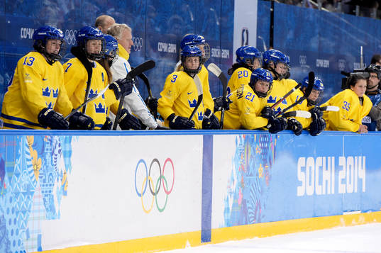 Sveriges Lina Wester, Johanna Olofsson, Sofia Engström,