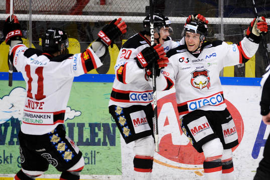 Malmö Redhawks Fredrik Storm jublar