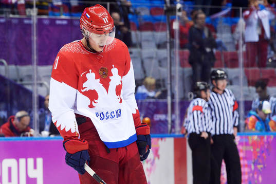 Rysslands Yevgeni Malkin deppar