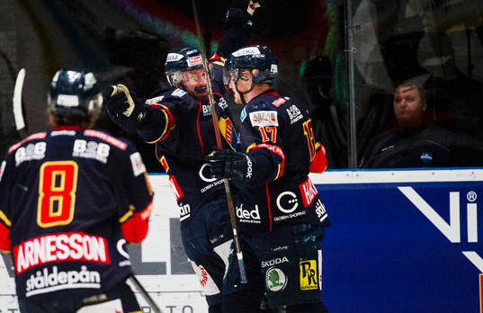 Djurgårdens Mikael Ahlén  jublar