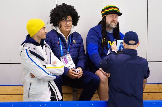 Team manager Lars Köhler och materialförvaltaren Mats