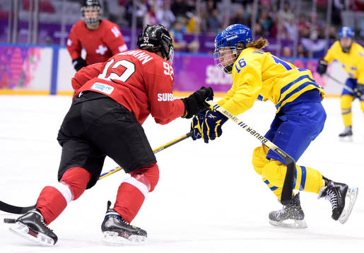 Sveriges Pernilla Winberg och Schweiz Sandra Thalmann