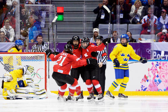 Schweiz spelare jublar