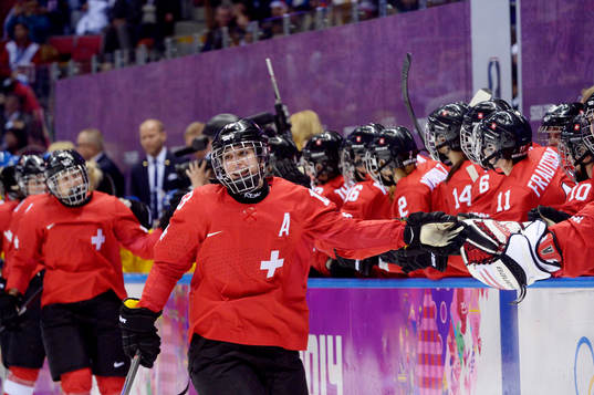 Schweiz spelare jublar