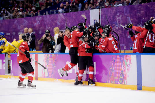 Schweiz spelare jublar