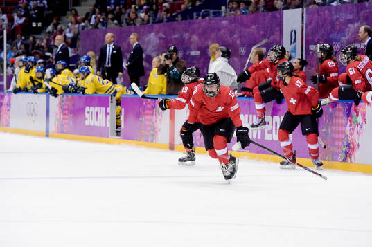 Schweiz spelare jublar