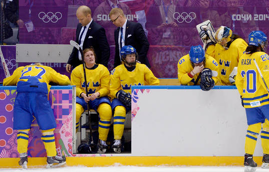 Bläddra bland fler bilder av OS 2014, Ishockey, dam, bronsmatch, Schweiz - Sverige