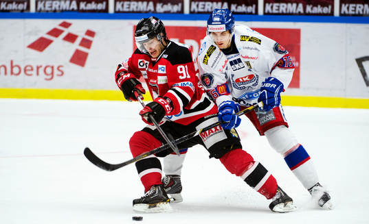 Malmö Redhawks Björn Svensson och Oskarshamns Arsi
