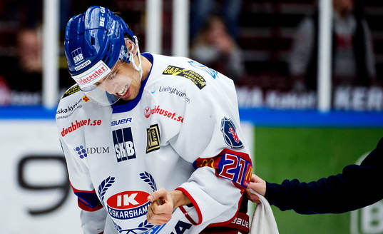 Oskarshamns David Rodman skadade handleden
