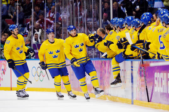 Sveriges Loui Eriksson jublar