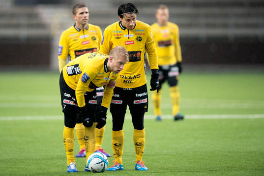 Elfsborgs Johan Larsson (v) och Mikkel Beckmann (h)