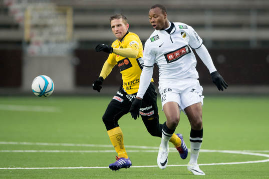 Häckens Carlos Strandberg och Elfsborgs Anders Svensson