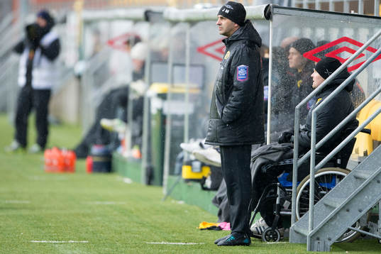 Elfsborgs tränare Jan Mian med manager Klas Ingesson i