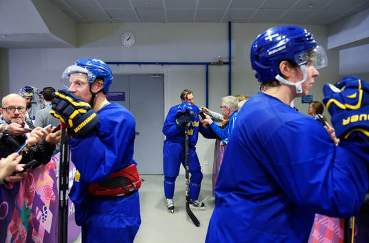 Daniel Alfredsson, Niklas Kronwall och Nicklas Bäckström