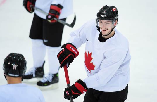 Matt Duchene på Kanadas ishockeylandslags träning