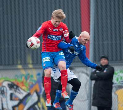 Helsingborg Jere Uronen i träningsmatchen mellan
