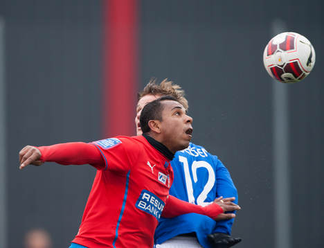 Helsingborg Alvaro Santos i träningsmatchen mellan