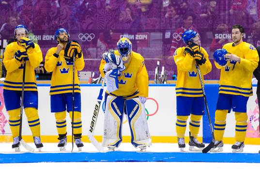 Sveriges målvakt Henrik Lundqvist deppar