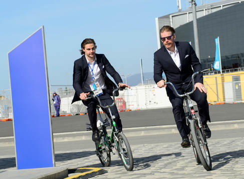 Sveriges Erik Karlsson och Daniel Alfredsson