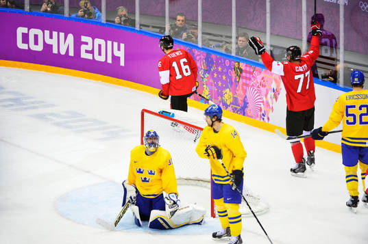 Kanadas Jonathan Toews jublar