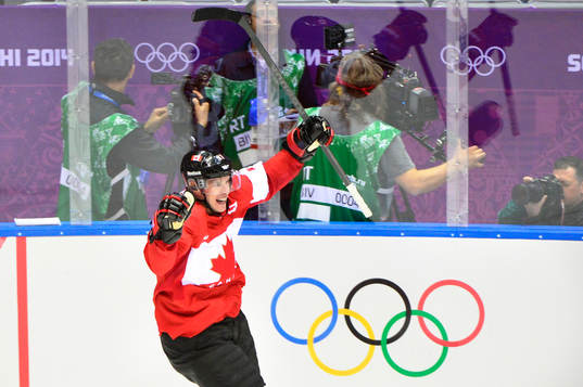 Kanadas Sidney Crosby firar han gjort 0-2