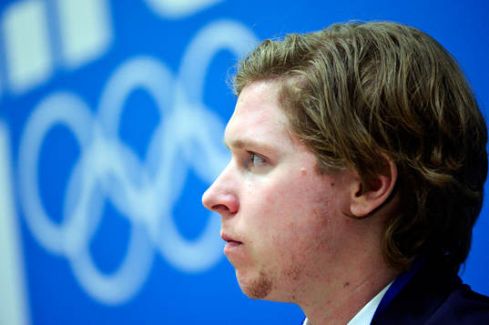 Nicklas Bäckström på presskonferensen
