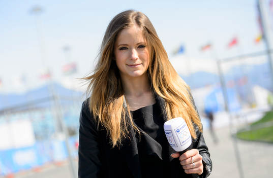 Isabel Boltenstern, reporter på Viasat, innan