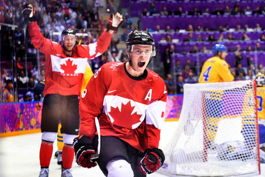 Kanadas Jonathan Toews jublar