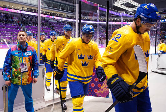 Sveriges Henrik Tallinder, Alexander Steen och Jonathan